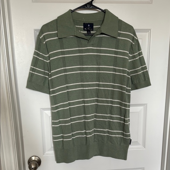 Ben Sherman Green Polo Shirt Classic Fit - Picture 2 of 6